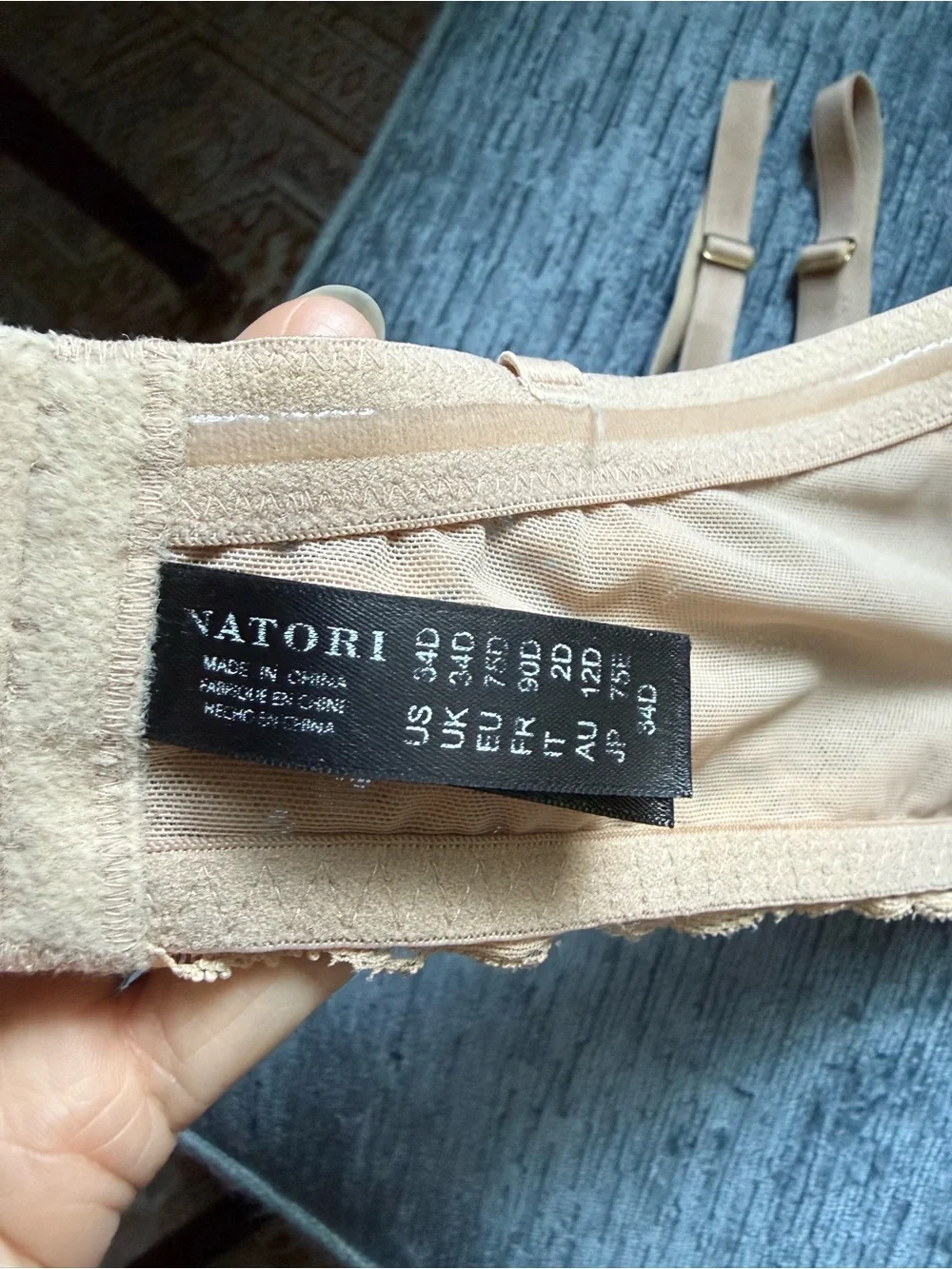Natori Feathers Lace Strapless Bra 34D